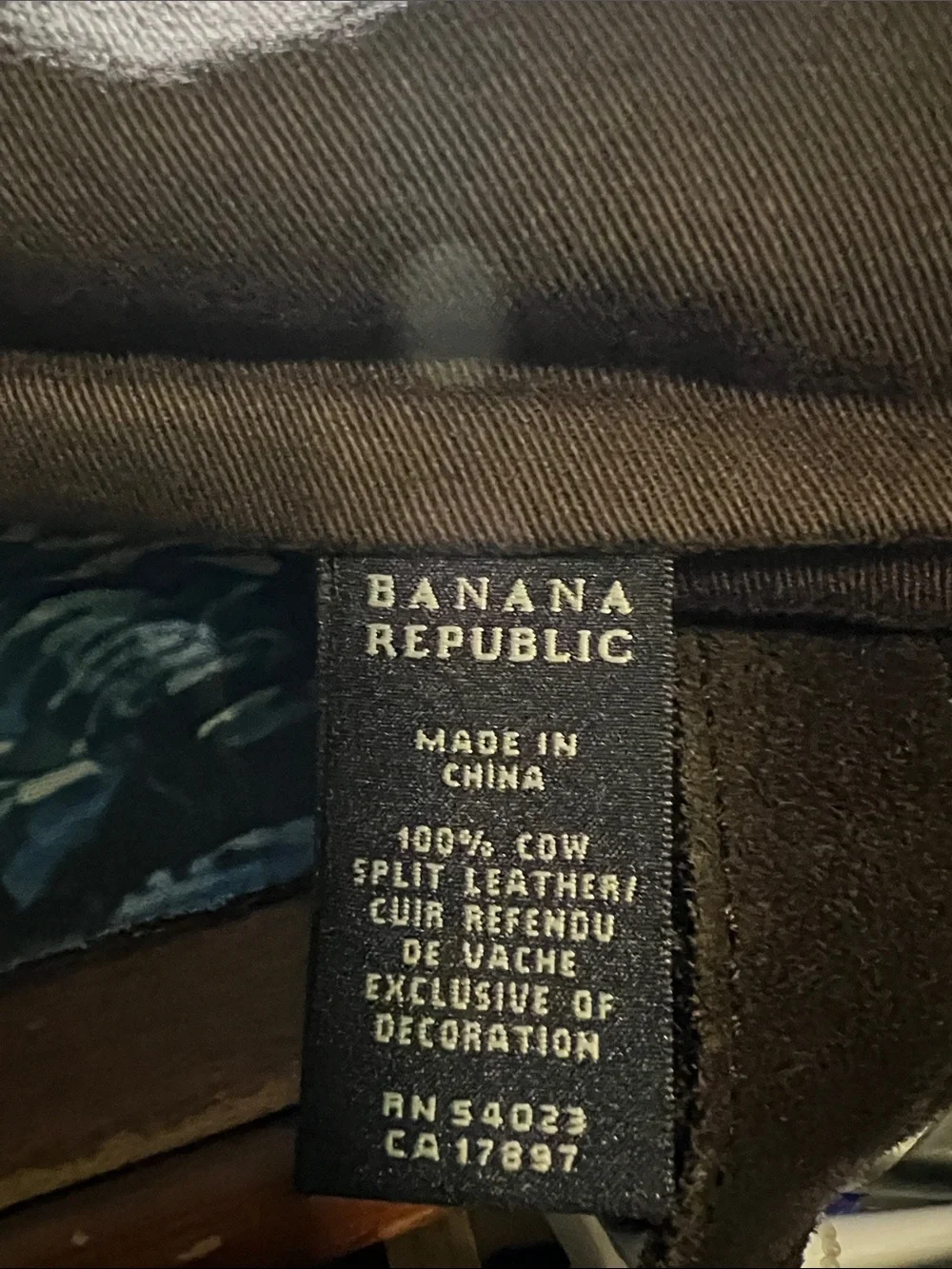 Banana Republic Vintage Brown Suede Patchwork Shoulder Bag